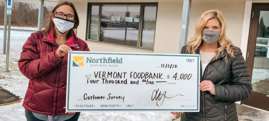 Vermont Foodbank Check Presentation