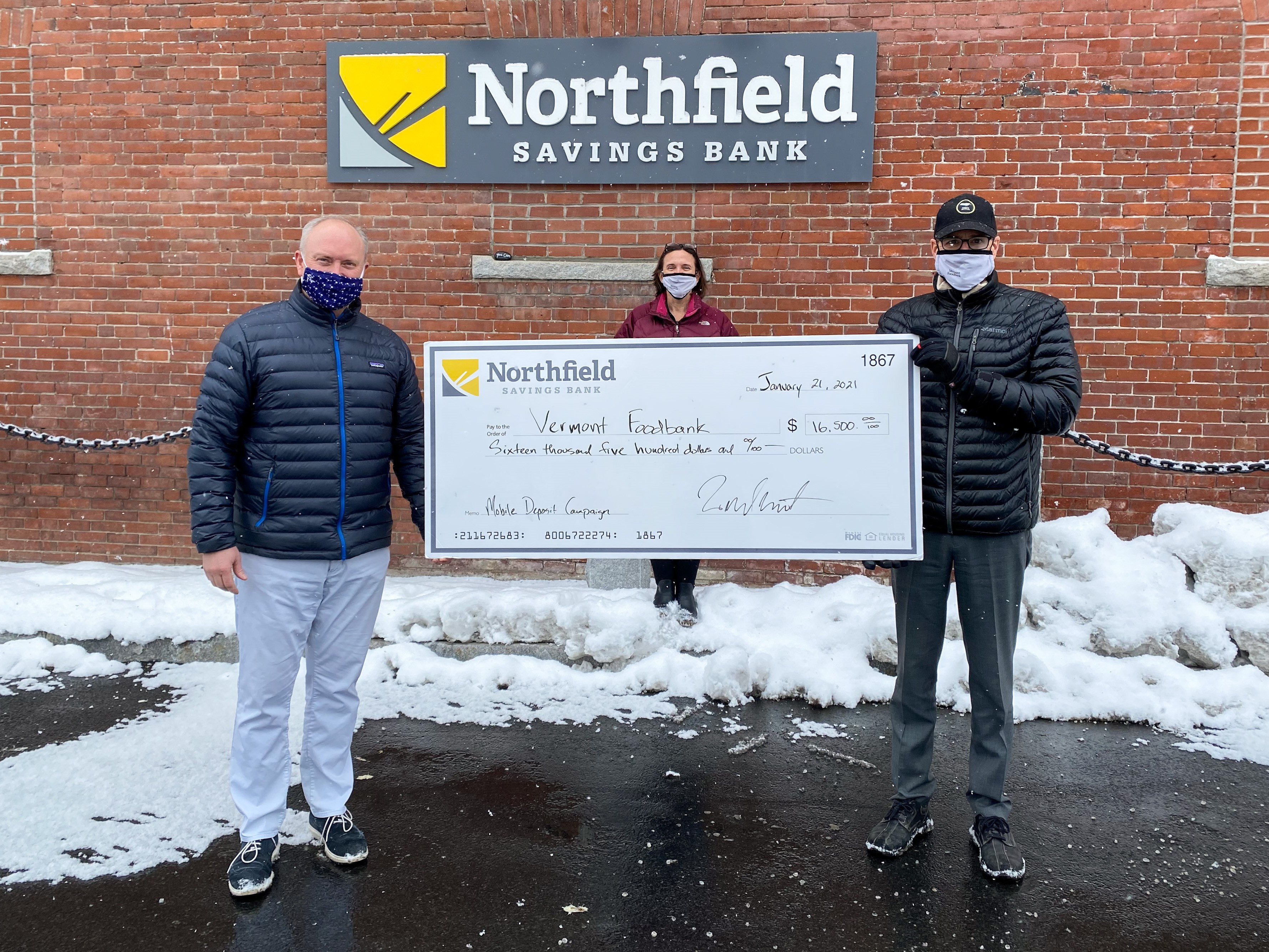 Vermont Foodbank Check Presentation