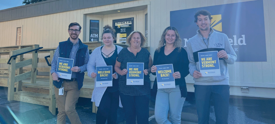 NSB employees from Left to Right: Brandon Fourman, Kaitlyn Farnham, Deb Kerin, Makenna Harris, Garrett Bean