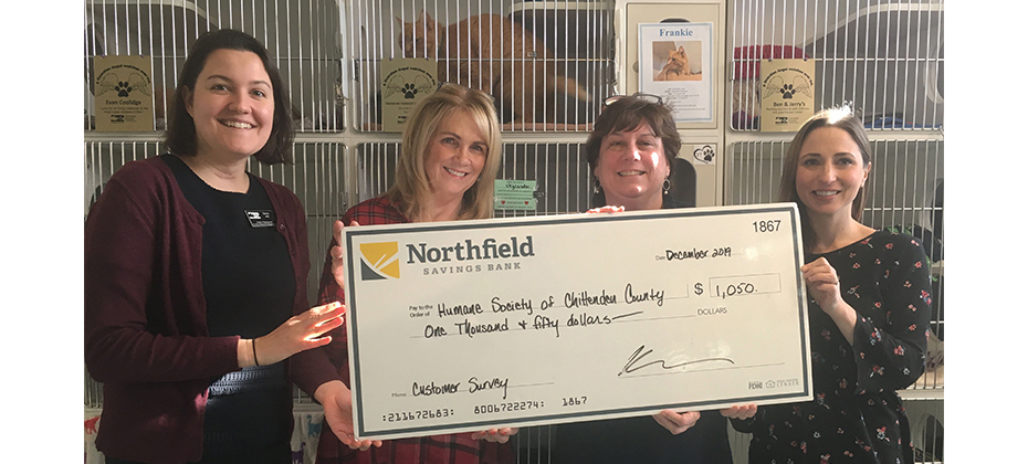 Humane Society of Chittenden County Check Presentation