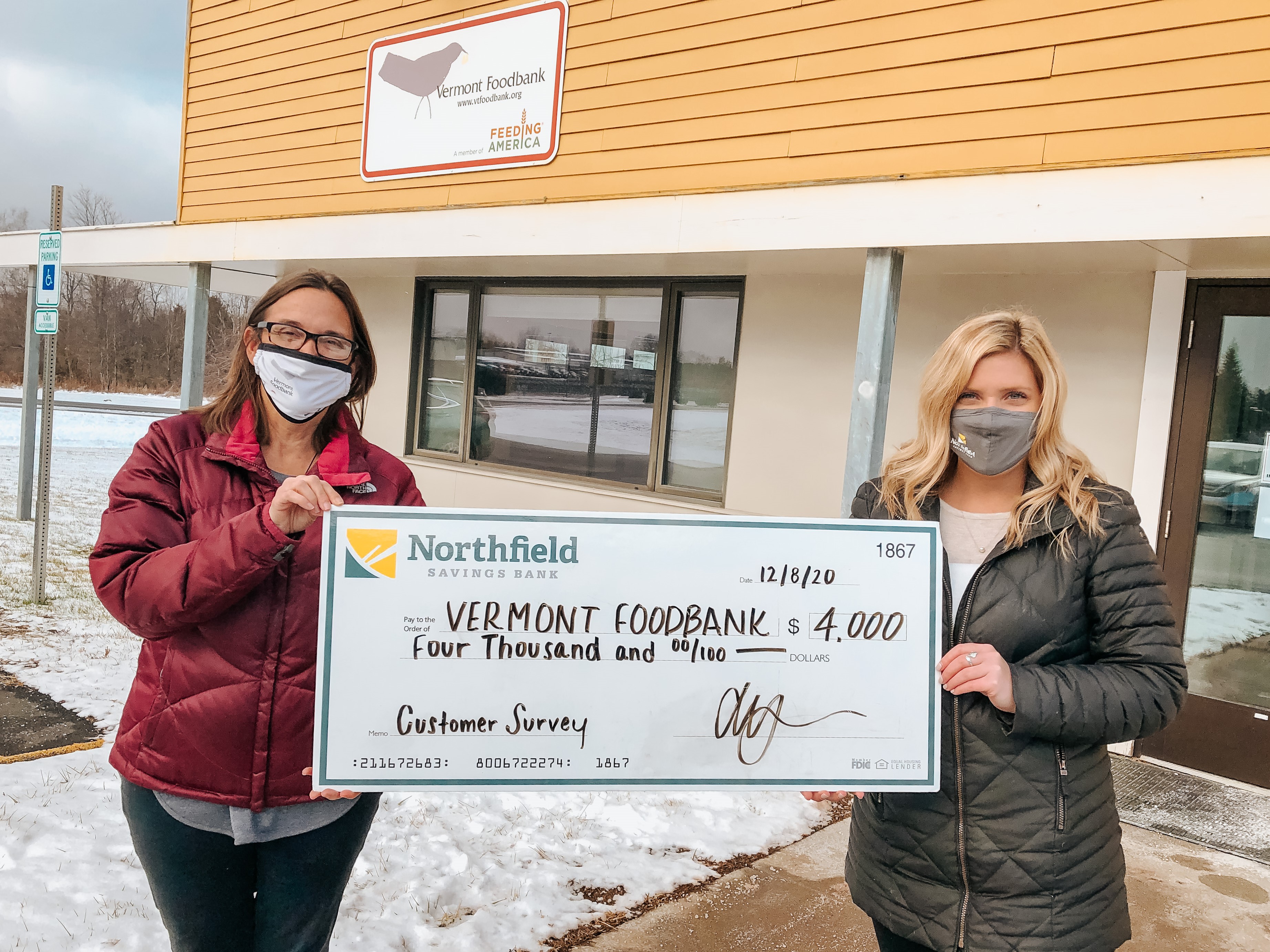 Vermont Foodbank Check Presentation